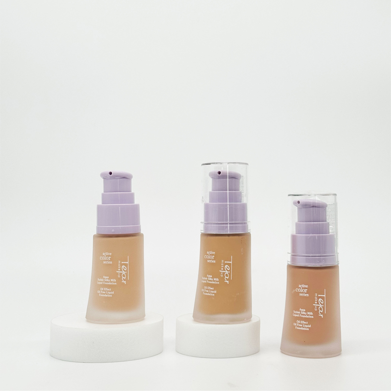 Maquillaje fluido envase de vidrio - caja exhibidora