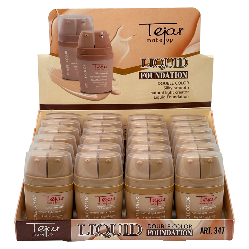 MAQUILLAJE FLUIDO DOS TONOS CON VALVULA - CAJA EXHIBIDORA - Imagen 2