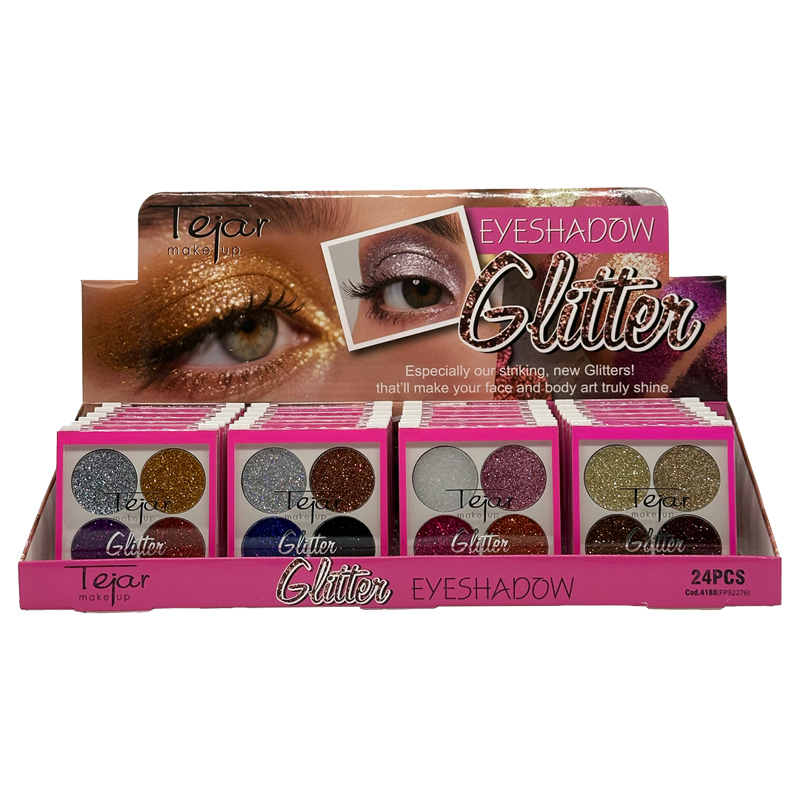 GLITTER EYESHADOW X 4 COLORES - CAJA EXHIBIDORA - Imagen 2