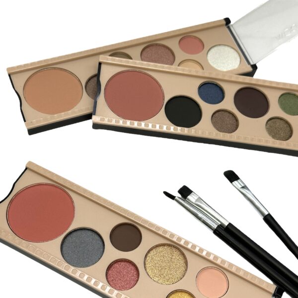 Paleta de sombra shinning & matte x 7 colores + rubor