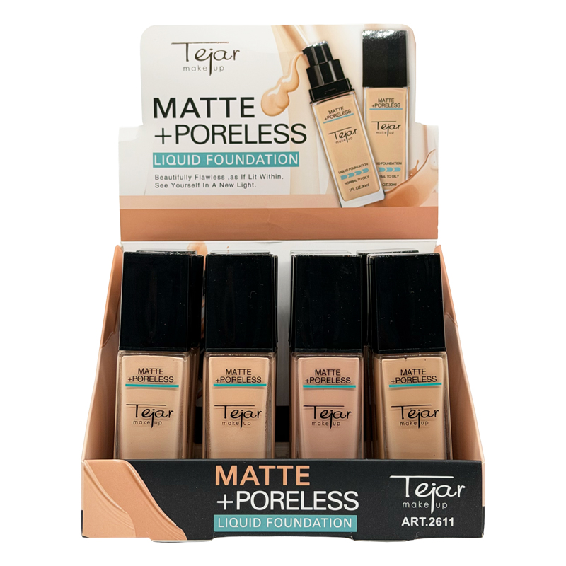Maquillaje Fluido Matte, Envase de Vidrio - CAJA EXHIBIDORA - Imagen 2