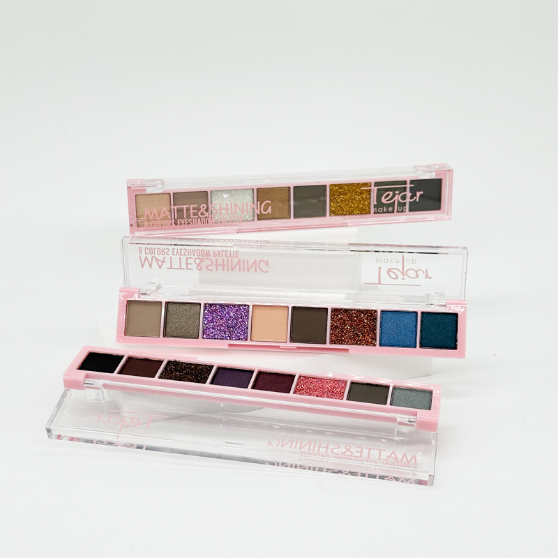 SOMBRA PARA OJOS MATTE, SHINNING & GLITTER X 8 COLORES - CAJA EXHIBIDORA