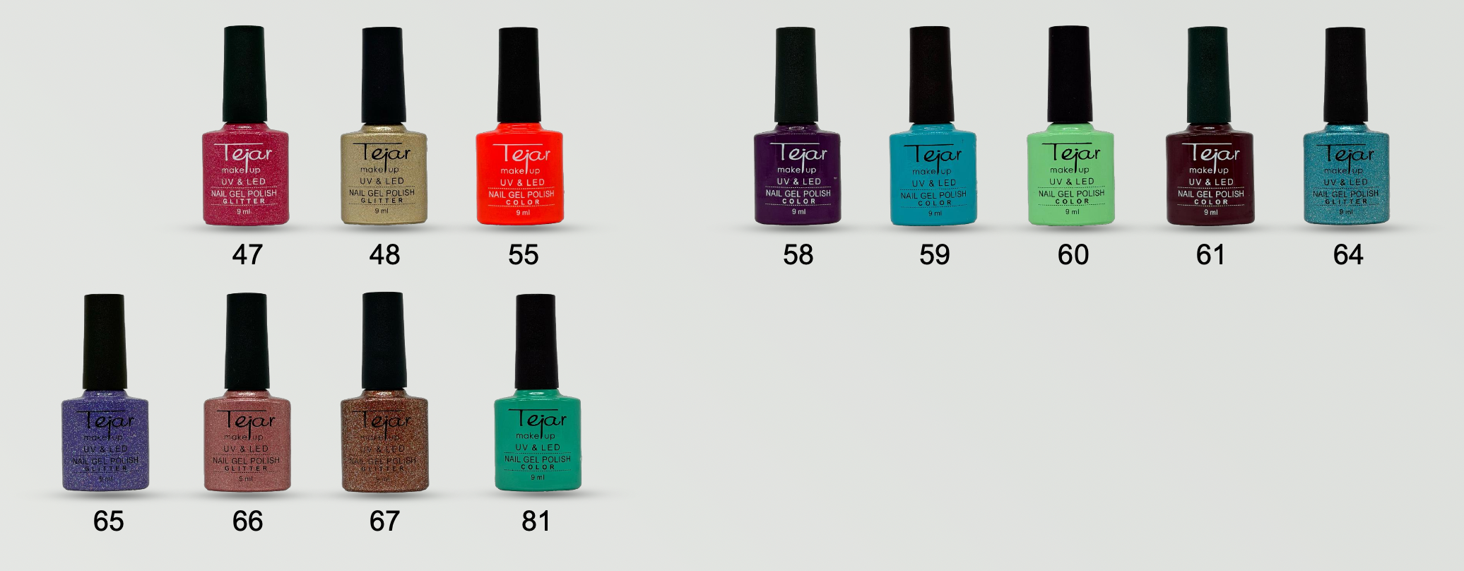 Esmalte semi permanente x 9ml - pack x 24 unid - Imagen 2