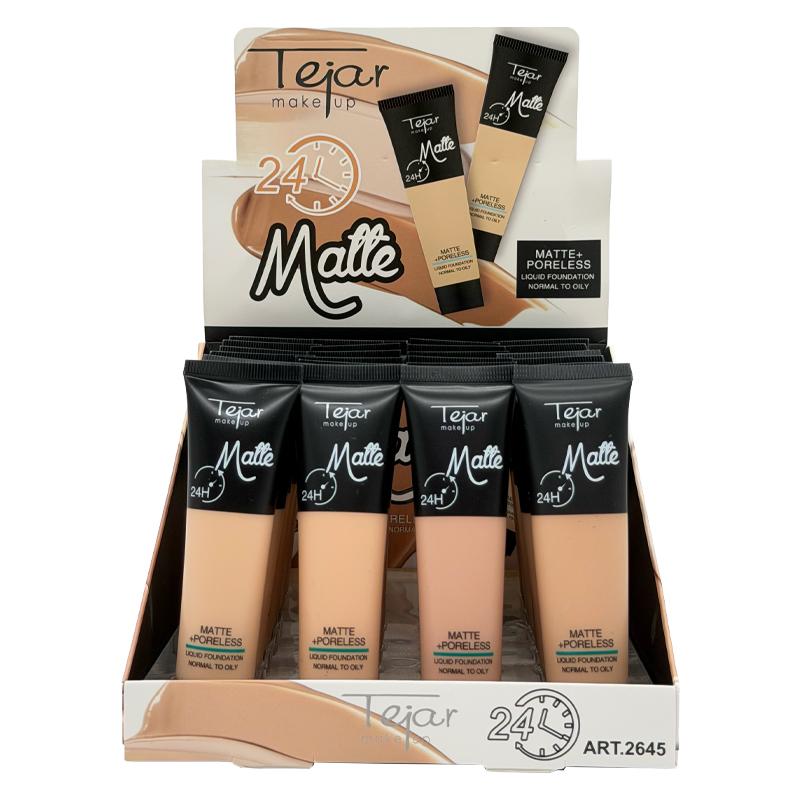 Maquillaje fluido en pomo matte - CAJA EXHIBIDORA - Imagen 2