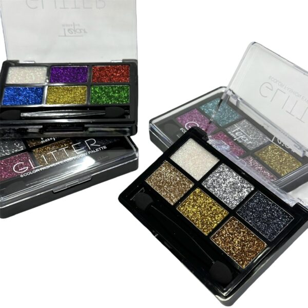 Sombra glitter x 6 colores