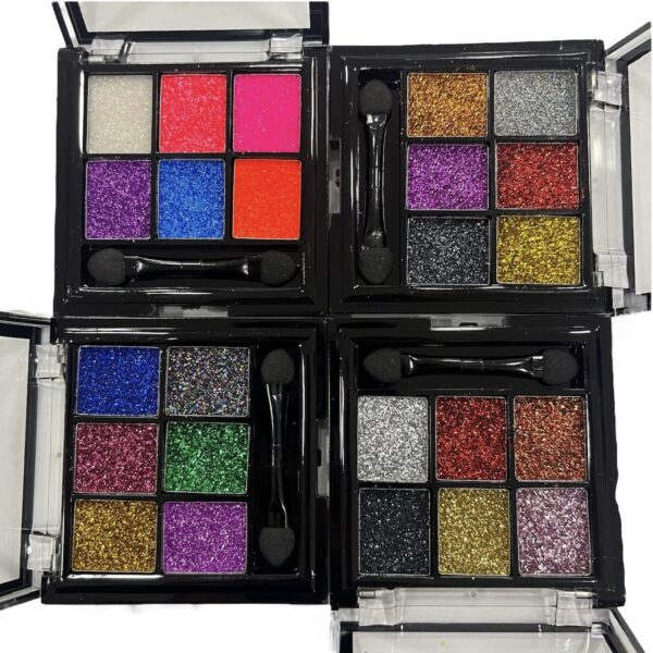 Sombra glitter x 6 colores
