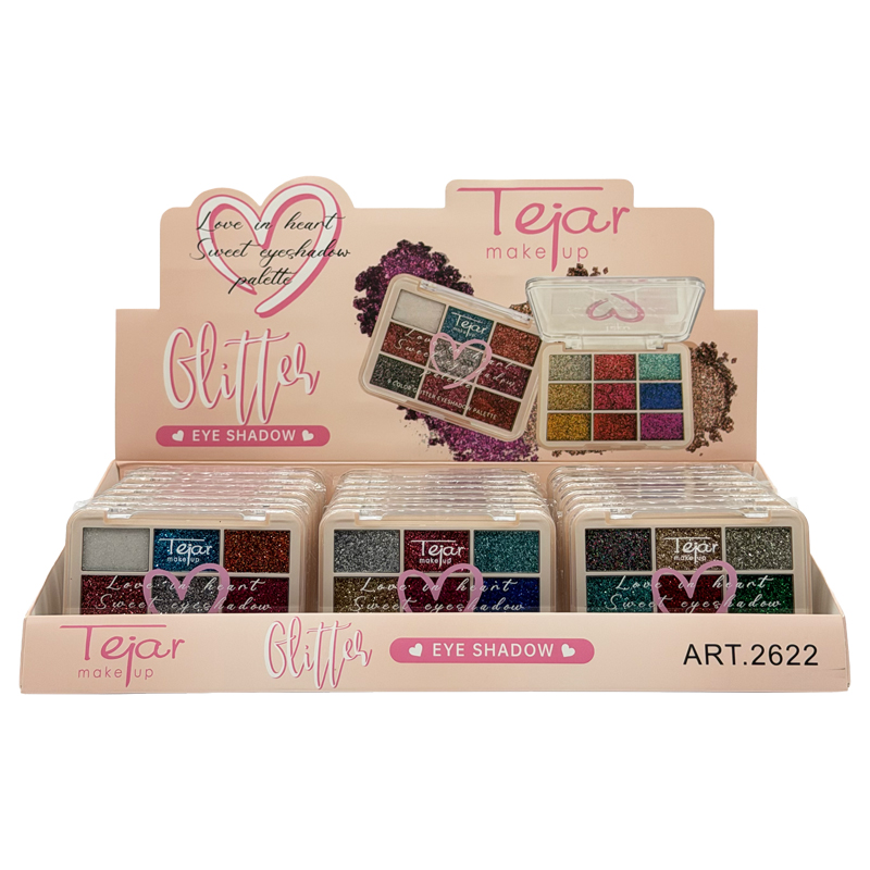 Sombra glitter x 6 colores - CAJA EXHIBIDORA - Imagen 2