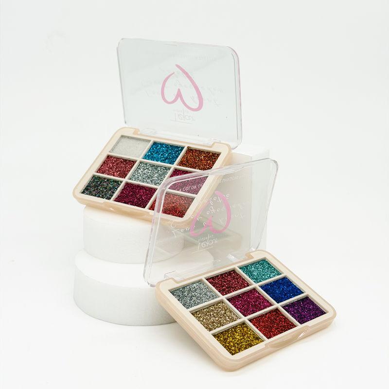 Sombra glitter x 6 colores - CAJA EXHIBIDORA