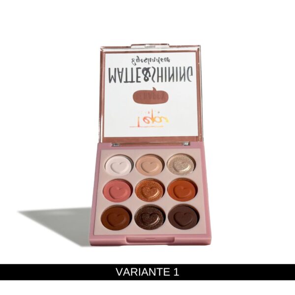 Paleta de sombras x 9 colores matte y shinning - Imagen 2