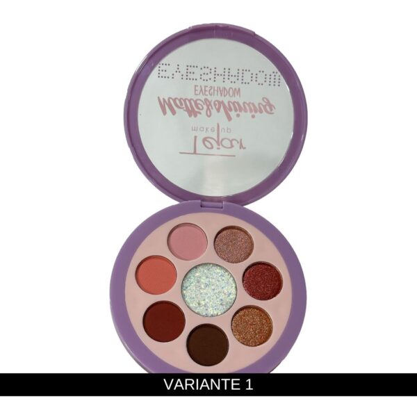 Paleta de sombras x 8 colores matte, shinning y glitter - Imagen 2