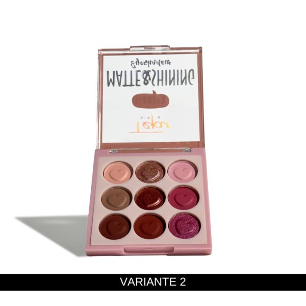 Paleta de sombras x 9 colores matte y shinning - Imagen 3