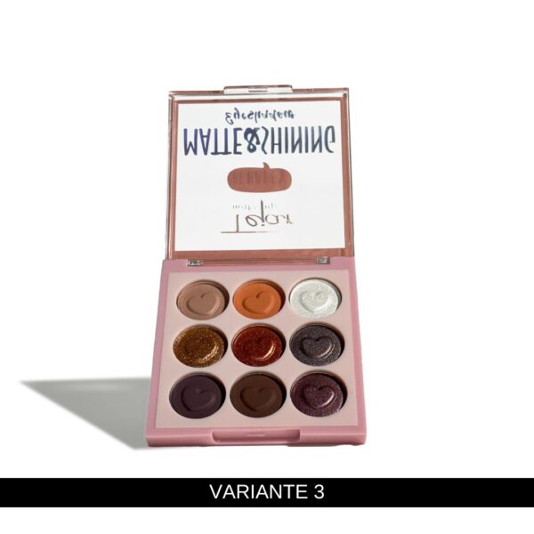 Paleta de sombras x 9 colores matte y shinning - Imagen 4