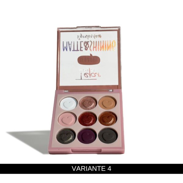 Paleta de sombras x 9 colores matte y shinning - Imagen 5