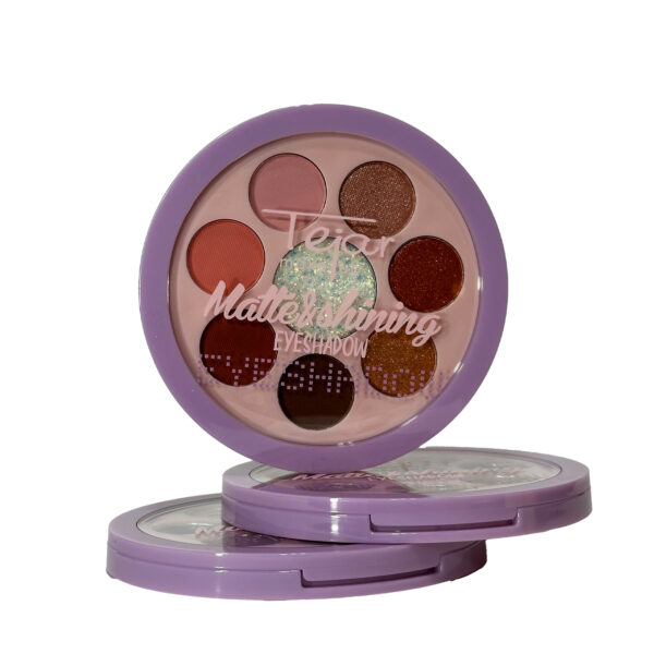 Paleta de sombras x 8 colores matte, shinning y glitter