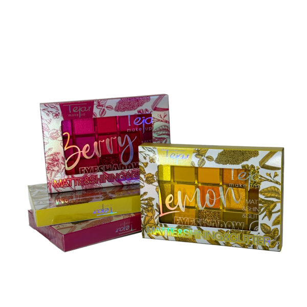 Paleta de sombras x 15 colores matte y shinning en caja individual