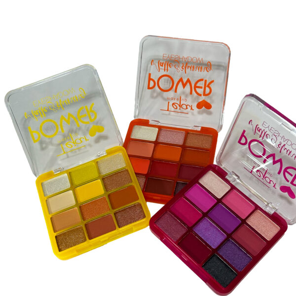 Paleta de sombras x 12 colores matte y shinning envase de color