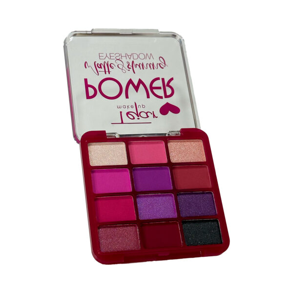 Paleta de sombras x 12 colores matte y shinning envase de color - Imagen 5