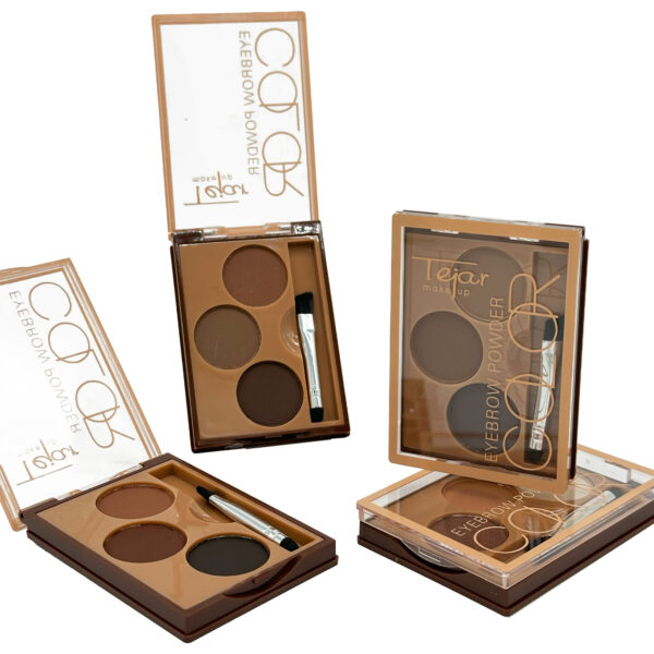 Petaca de eyebrow compacto por 3 colores y brocha