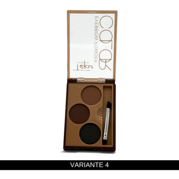 Petaca de eyebrow compacto por 3 colores y brocha - Imagen 6
