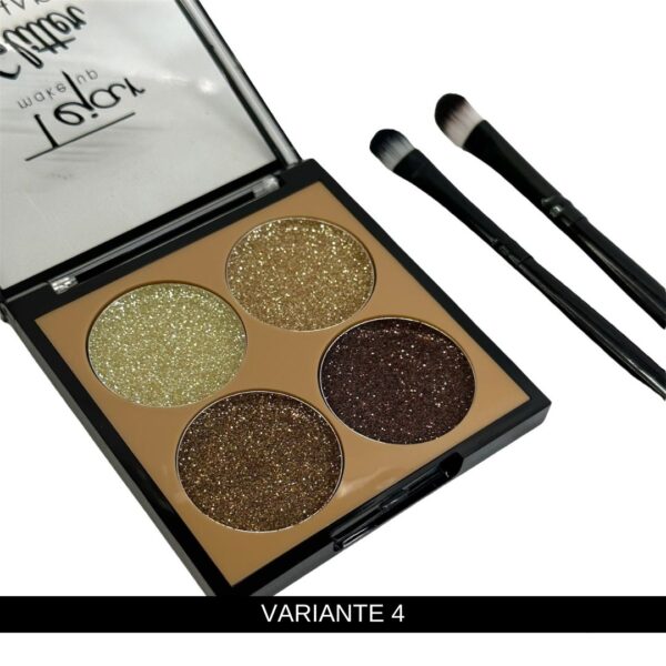 GLITTER EYESHADOW X 4 COLORES - Imagen 6