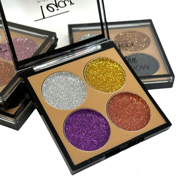 GLITTER EYESHADOW X 4 COLORES
