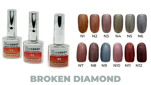 Esmalte semi permanente ojo de gato x 12 unidades - Imagen 8